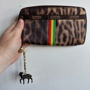 *Rare* Gwen Stefani L.A.M.B. Le Sportsac Lily Wallet Leopard Vintage